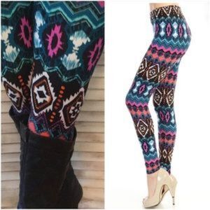 Aztec Tribal Print Leggings